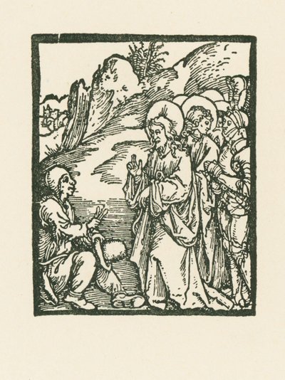 Christ Healing a Leper by Albrecht Dürer or Duerer