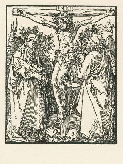 Christ on the Cross with Virgin Mary and Saint John by Albrecht Dürer or Duerer