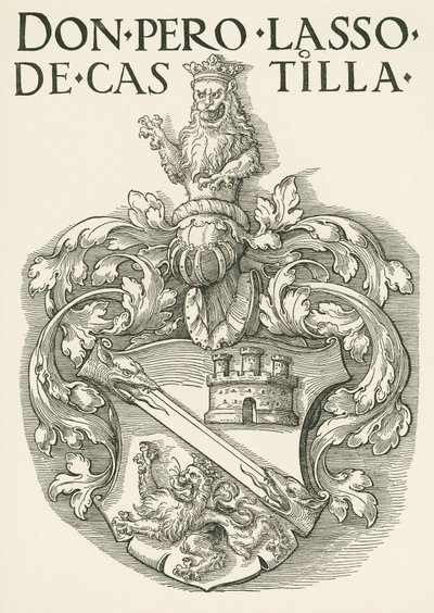 Coat of Arms of Don Pedro Lasso de Castilla by Albrecht Dürer or Duerer