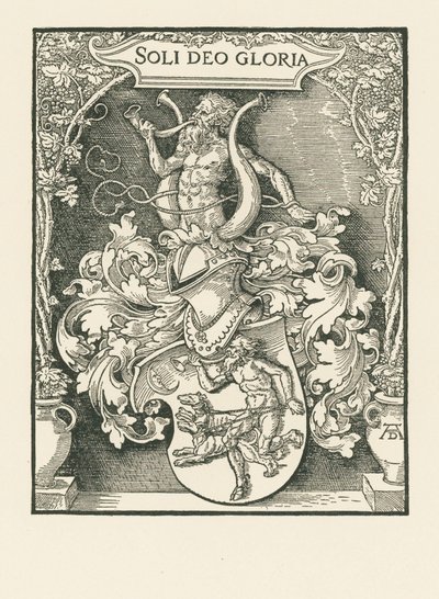 Coat of Arms of Johann Tscherte by Albrecht Dürer or Duerer