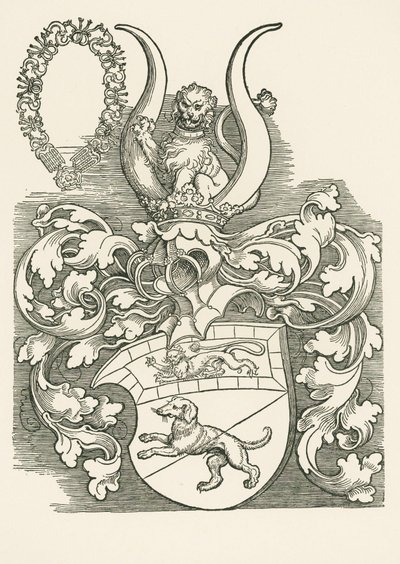 Coat of Arms of Lorenz Staiber by Albrecht Dürer or Duerer