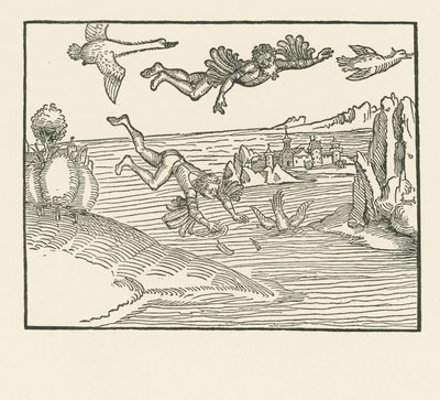 Daedalus and Icarus by Albrecht Dürer or Duerer