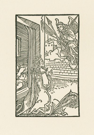 David Praying. Illustration to Diurnale s m chorum ecclesie Basilien by Albrecht Dürer or Duerer