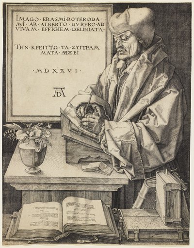 Erasmus of Rotterdam by Albrecht Dürer