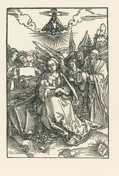 Holy Family with five Angels, c.1503-04 by Albrecht Dürer or Duerer