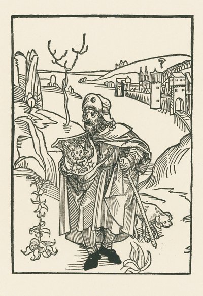 Jean Charlier de Gerson as Pilgrim by Albrecht Dürer or Duerer