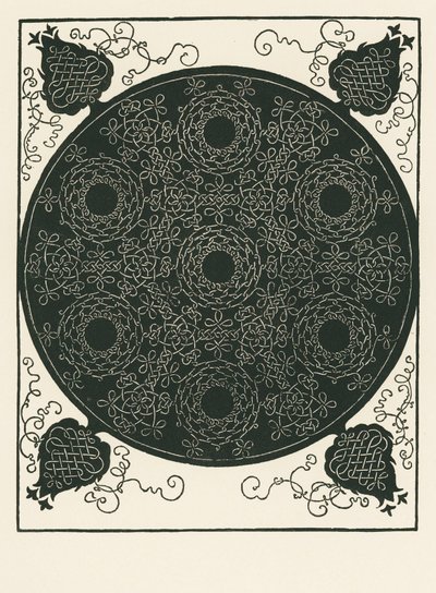 Knot with Small Black Circle in the Centre Repeated Six Times by Albrecht Dürer or Duerer