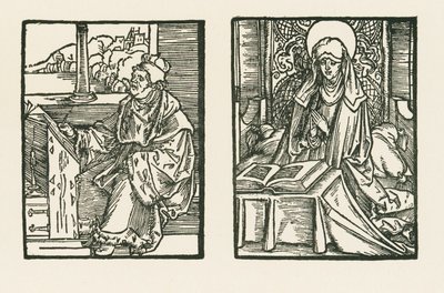 Magister Matthias, Canon of Linkoeping and Saint Birgitta by Albrecht Dürer or Duerer