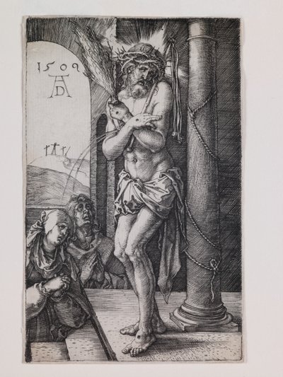 Man of Sorrows by the Column, from the series "The Little Passion" by Albrecht Dürer or Duerer