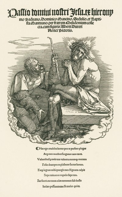 Man of Sorrows Mocked by a Soldier by Albrecht Dürer or Duerer