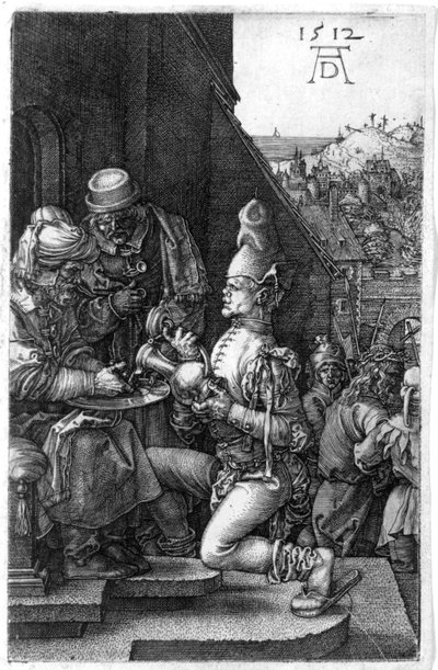 Pilate Washing his Hands, from The Engraved Passion by Albrecht Dürer