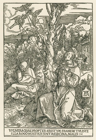Saint Francis Receiving the Stigmata by Albrecht Dürer or Duerer