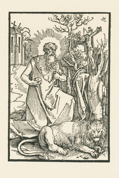 Saint Jerome. Illustration to Lukas von Prag: Apologia by Albrecht Dürer or Duerer