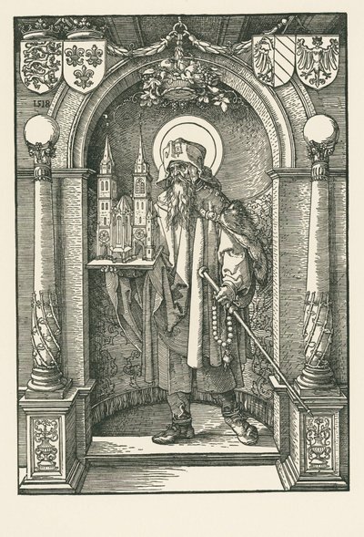 Saint Sebald in the Niche by Albrecht Dürer or Duerer