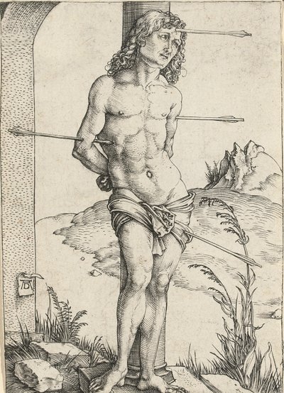 Saint Sebastian Bound to a Column by Albrecht Dürer