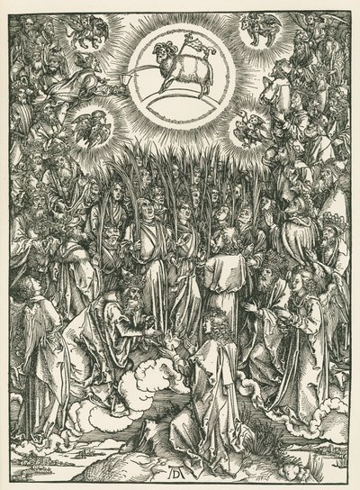 The Adoration of the Lamb and the Hymn of the Chosen, The Revelation of Saint John by Albrecht Dürer or Duerer
