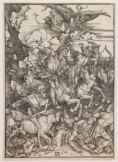 The Four Horsemen of the Apocalypse, from "The Apocalypse" by Albrecht Dürer or Duerer