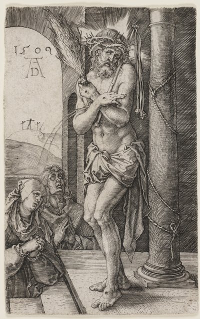 The Man of Sorrows Standing by the Column by Albrecht Dürer