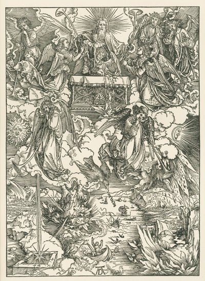 The Seven Trumpets are Given to the Angels. The Revelation of Saint John by Albrecht Dürer or Duerer