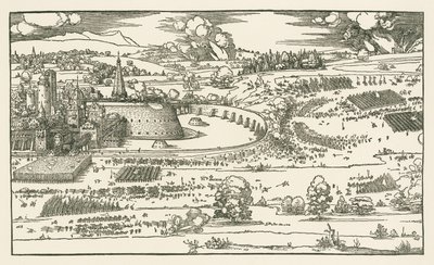 The Siege of a Fortress by Albrecht Dürer or Duerer
