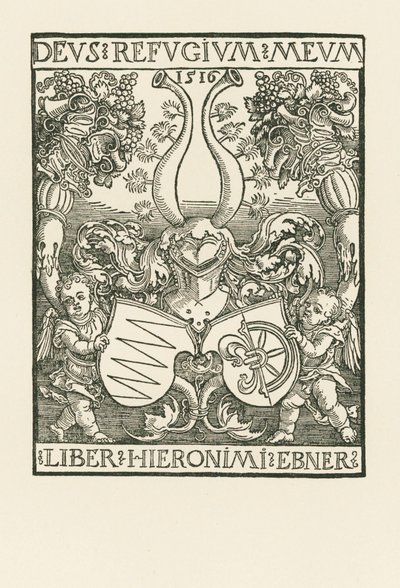 The Book-Plate of Hieronymus Ebner by Albrecht Dürer or Duerer