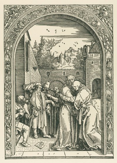 The meeting of Joachim and Anne at the Golden Gate by Albrecht Dürer or Duerer