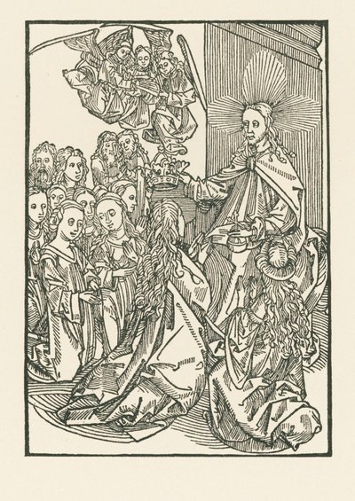The Reward of the Chosen, Represented by the Crowning of Mary Surrounded by the Saints by Albrecht Dürer or Duerer