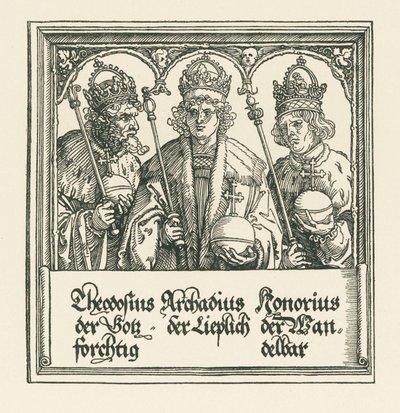 Triumphal Arch for Emperor Maximilian I by Albrecht Dürer or Duerer