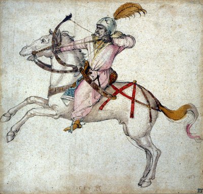 An Archer on Horseback. Drawing by Albrecht Durer by Albrecht Dürer