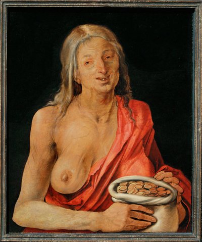 Vanitas, Reverse Side of the Portrait of a Young Man by Albrecht Dürer or Duerer
