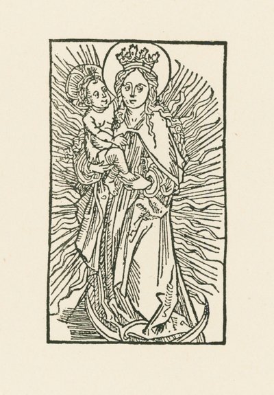 Virgin Mary in the Sun by Albrecht Dürer or Duerer
