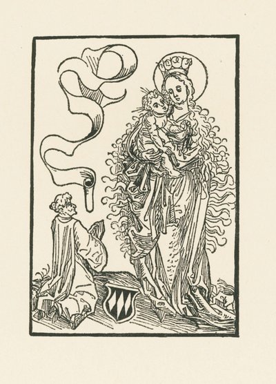 Virgin Mary Worshipped by Albrecht von Bonstetten by Albrecht Dürer or Duerer