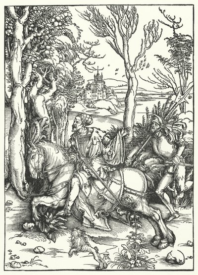 The Knight and the Landsknecht by Albrecht Dürer