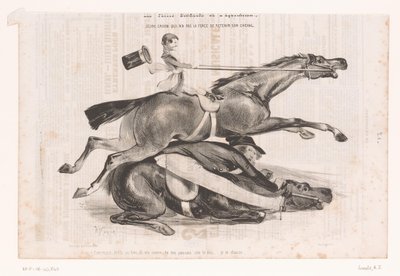 Young Man Losing Control of His Horse by Alcide Joseph Lorentz