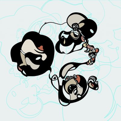 Abstract Flowing Shapes by Alejandra Winkhaus