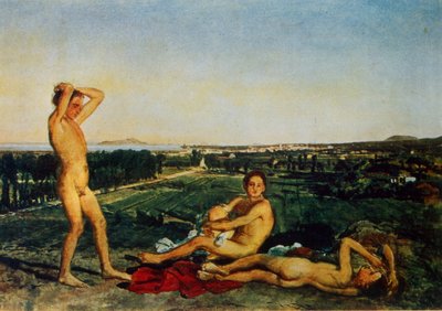 On the Shore of the Bay of Naples by Aleksandr Andreevich Ivanov