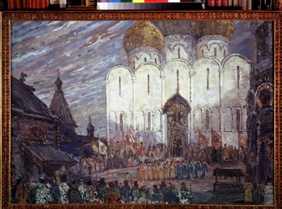Stage Design for the Opera Boris Godunov by Aleksandr Jakovlevic Golovin