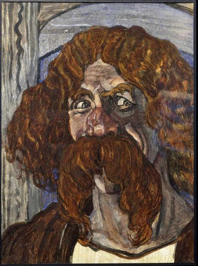 Fyodor Shalyapin as Farlaf in the Opera Ruslan and Lyudmila by M. Glinka by Aleksandr Jakovlevic Golovin