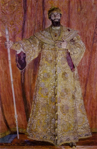 Russian opera singer Feodor Chaliapin in the title role in Modest Mussorgsky