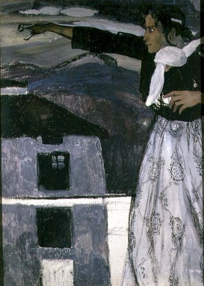 Woman in Grey by Aleksandr Jakovlevic Golovin