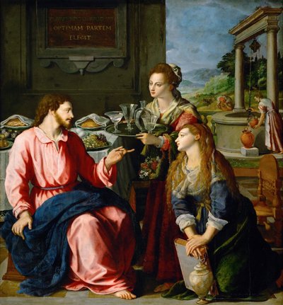 Christ in the House of Martha and Mary by Alessandro Allori