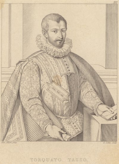 Portrait of Torquato Tasso by Alessandro Allori