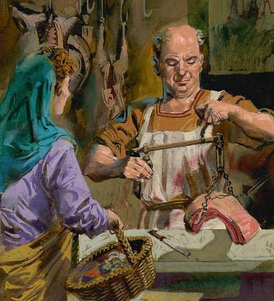 British Butcher in Roman Times by Alessandro Biffignandi