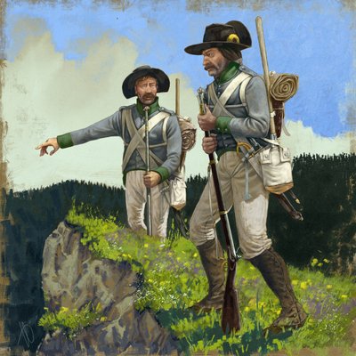 Austrian Pioneers in Perlustration, circa 1809 by Alessandro Lonati