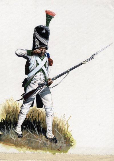 Velite Soldier of the Great Napoleonic Army in Italy by Alessandro Lonati