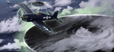 Mysterious phenomena: depicting the disappearance of a US Navy aircraft in the Bermuda triangle in the 1940s by Alessandro Lonati