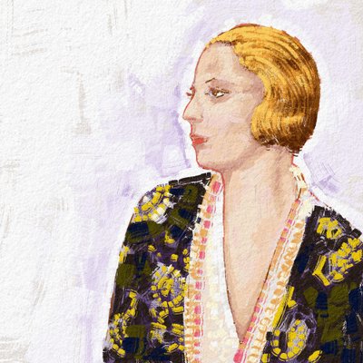 Portrait of Polish Artist Tamara De Lempicka, 2023 by Alessandro Lonati