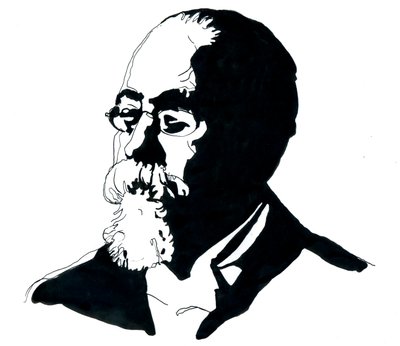 Portrait of Cesare Lombroso, founder of the Italian School of Criminology by Alessandro Lonati
