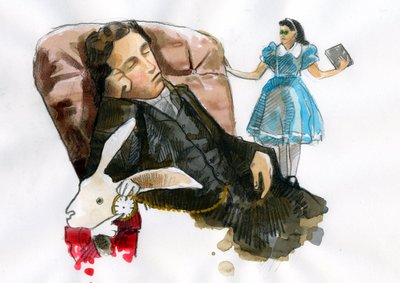 Portrait of Lewis Carroll by Alessandro Lonati