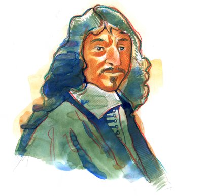 Portrait of Rene Descartes by Alessandro Lonati